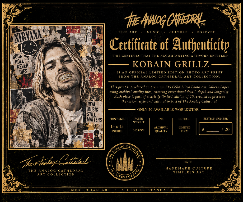 Kobain Grillz Premium Photo Art Print