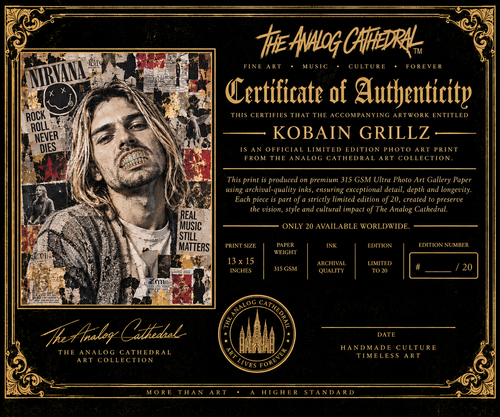 Kobain Grillz Premium Photo Art Print