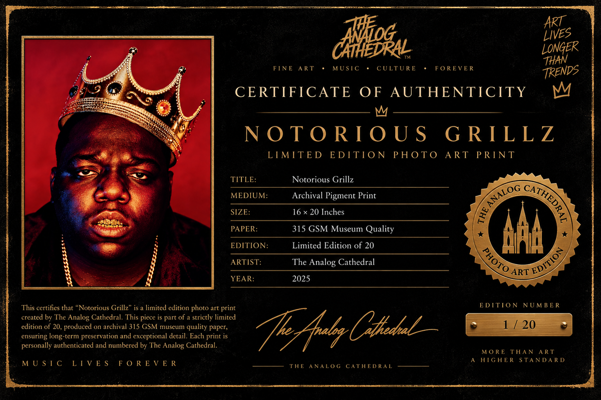 Notorious Grillz  Ultra Premium Photo Art Print | 16×20 | Limited Edition of 20